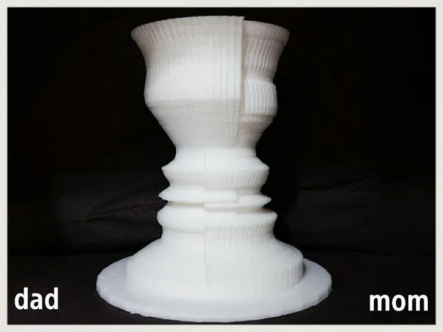 " 2 Face " flower Vase - illusion