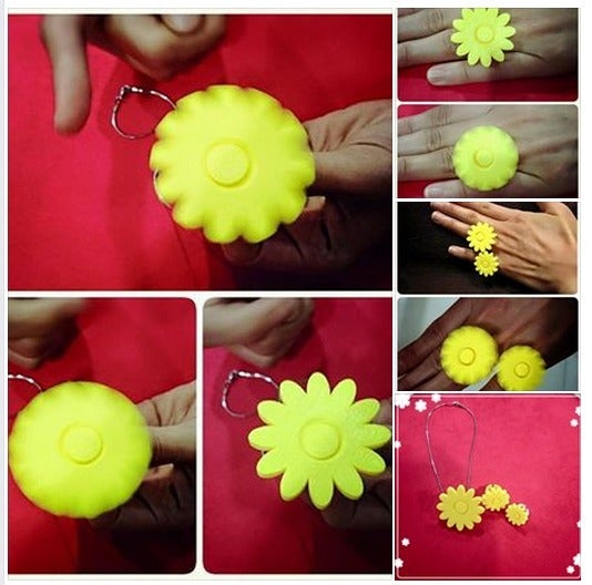 Rotating flower Accessories ( ring , necklace)