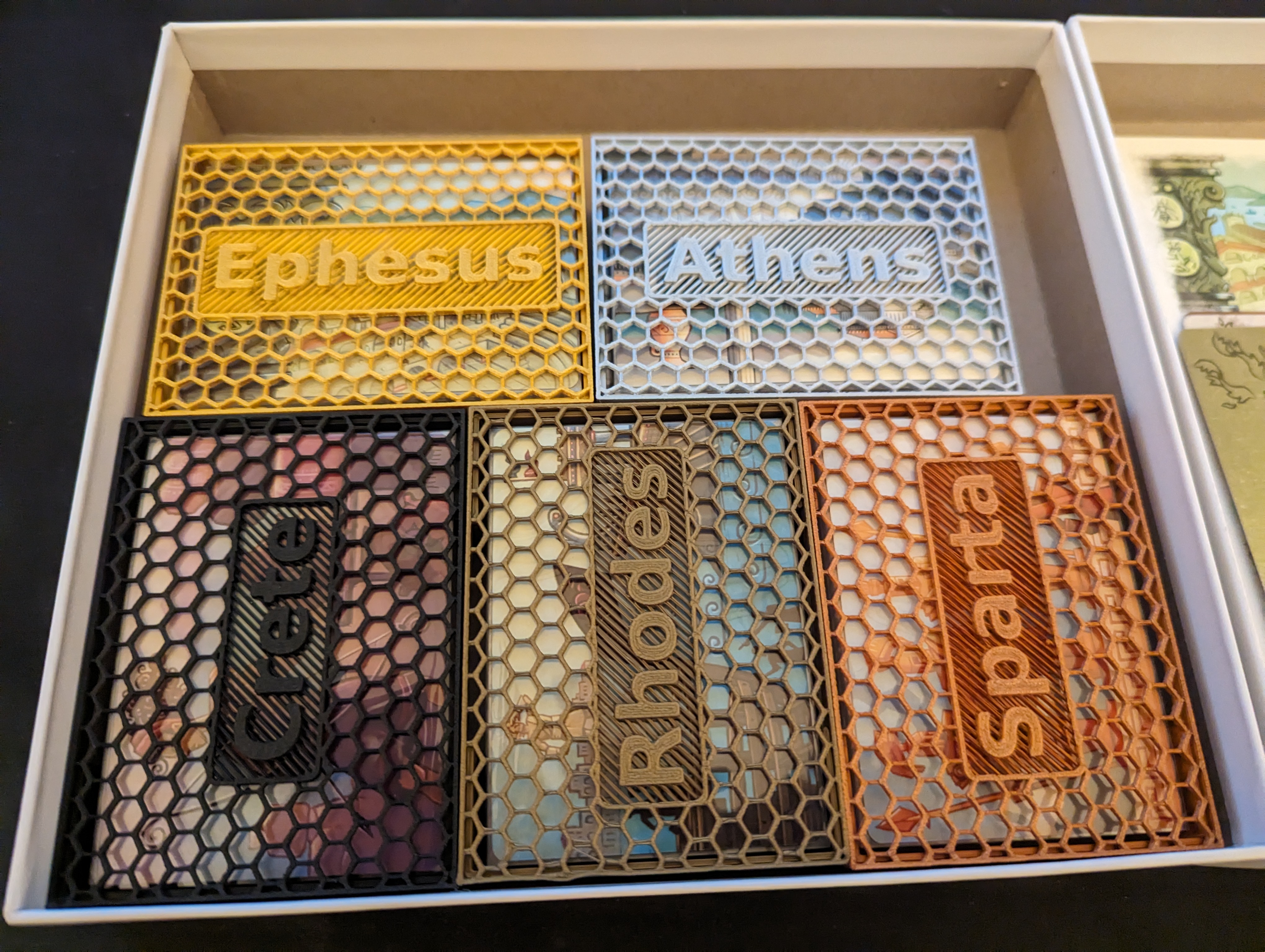 Aegean Sea Board Game Deck Boxes