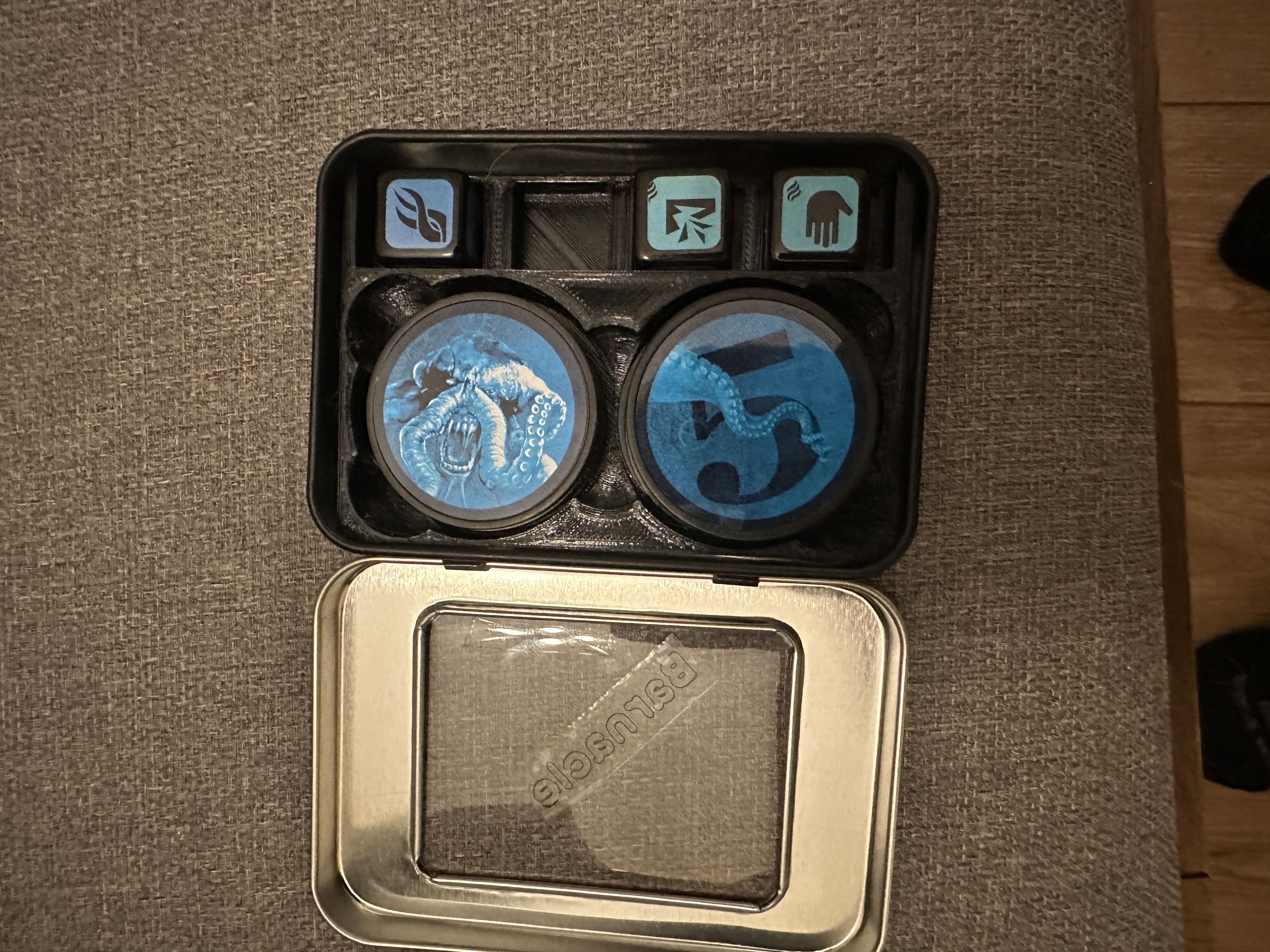 Too Many Bones Tyrant Insert for Windowed Tin Container
