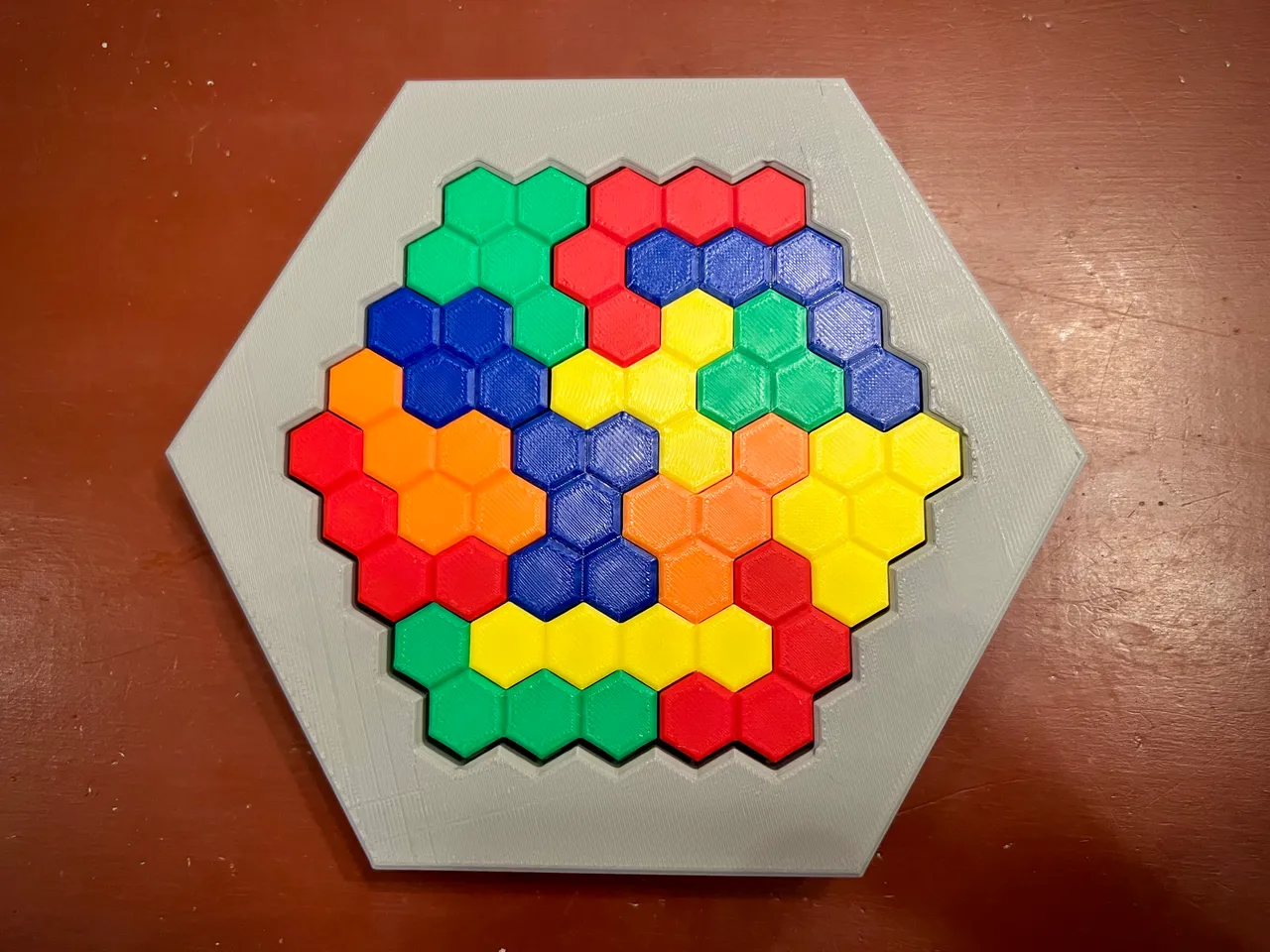 Hex Brain Teaser Puzzle by JeffC, Download free STL model