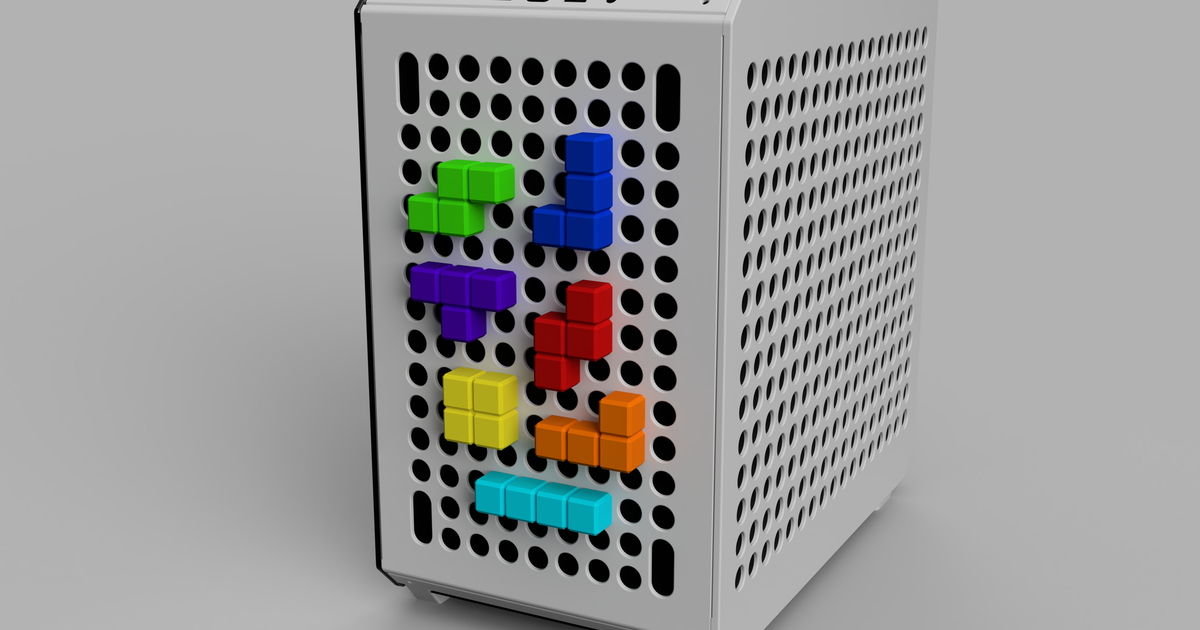 Tetris Blocks for Qube PC Case by Westy | Download free STL model ...