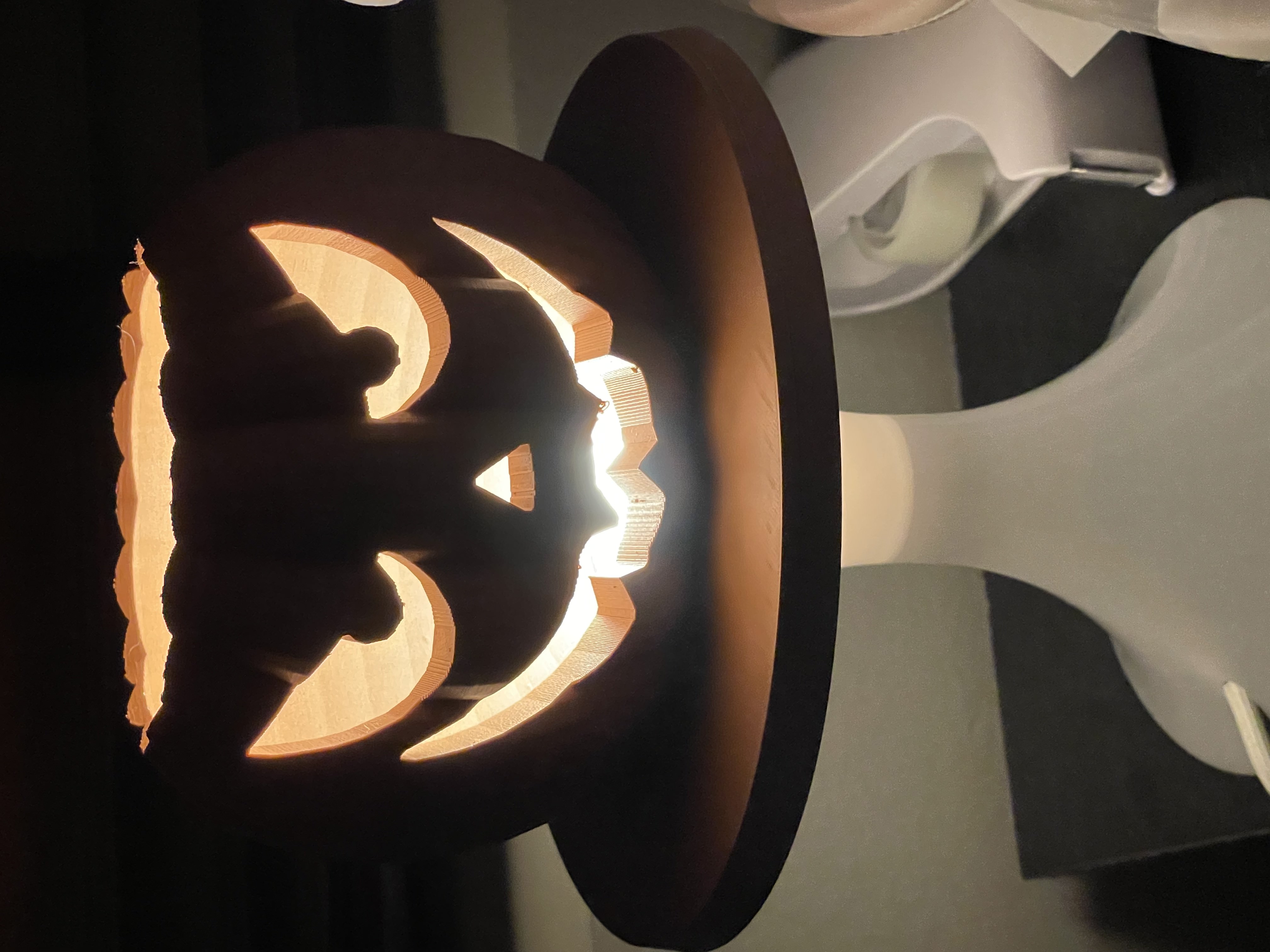 Ikea lampan table pumpkin lampshade