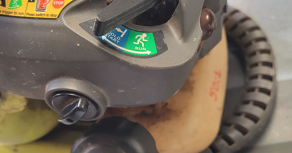 Ryobi Leaf blower choke lever by Rob Williamson Download free STL