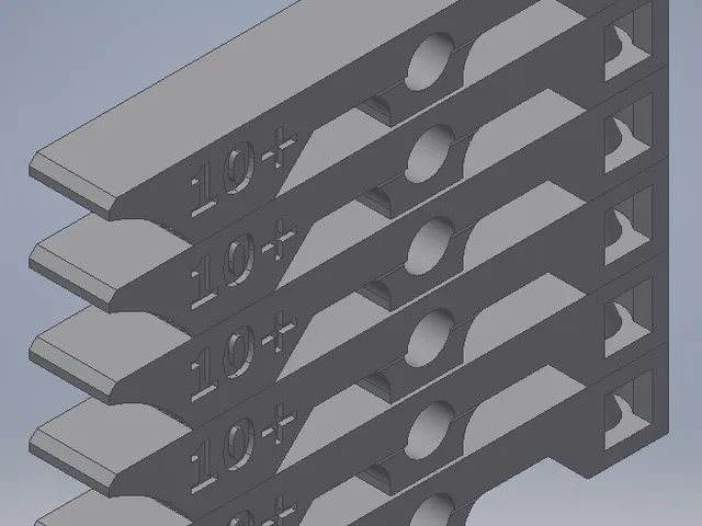 Temp Tower Torture Test 35mm X 5mm X 5mm stack of 6