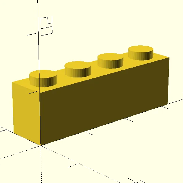 Customizable Interlocking Brick LEGO like openSCAD by mindhead