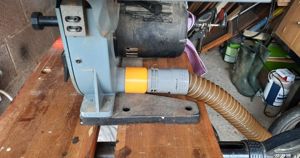 Hose Adaptor for Delta 28185 Bandsaw to Dyson DC07 Vacuum by Cargy