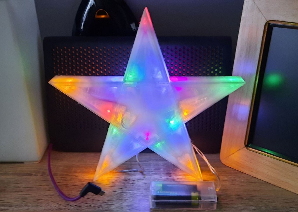 Segmented 5-Point Christmas Star