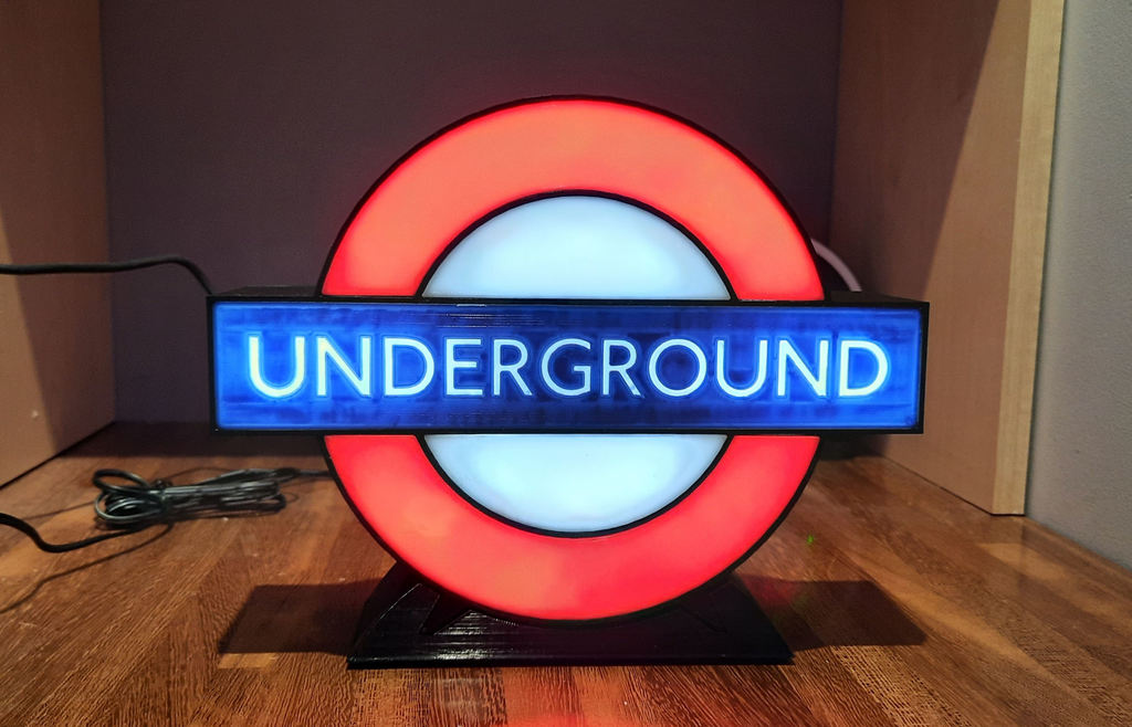 London Underground Sign Lamp