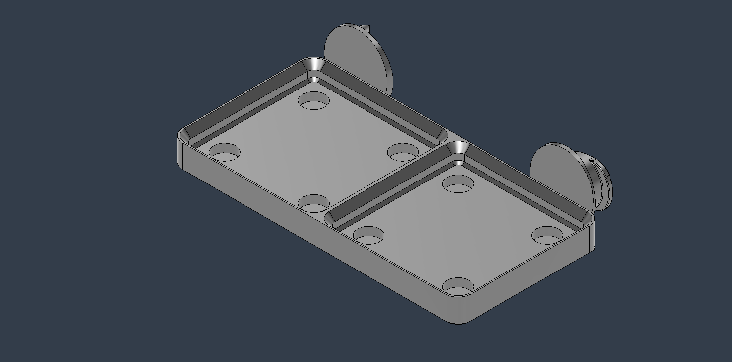 Set of QUBE500 GridFinity trays (with magnet holes)