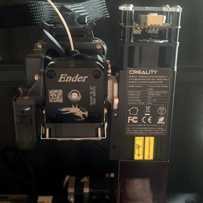 Creality Laser-Module permanent mount plate for Creality Ender 3 S1 by  sepson, Download free STL model
