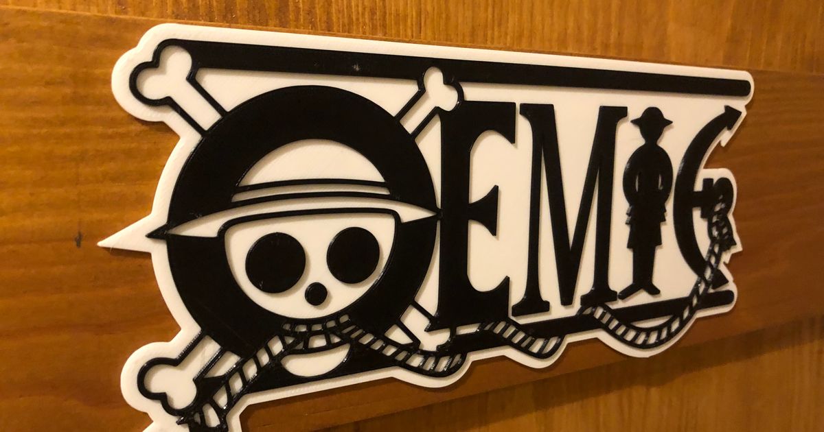 One Piece door name plate - EMIE by Regis | Download free STL model ...