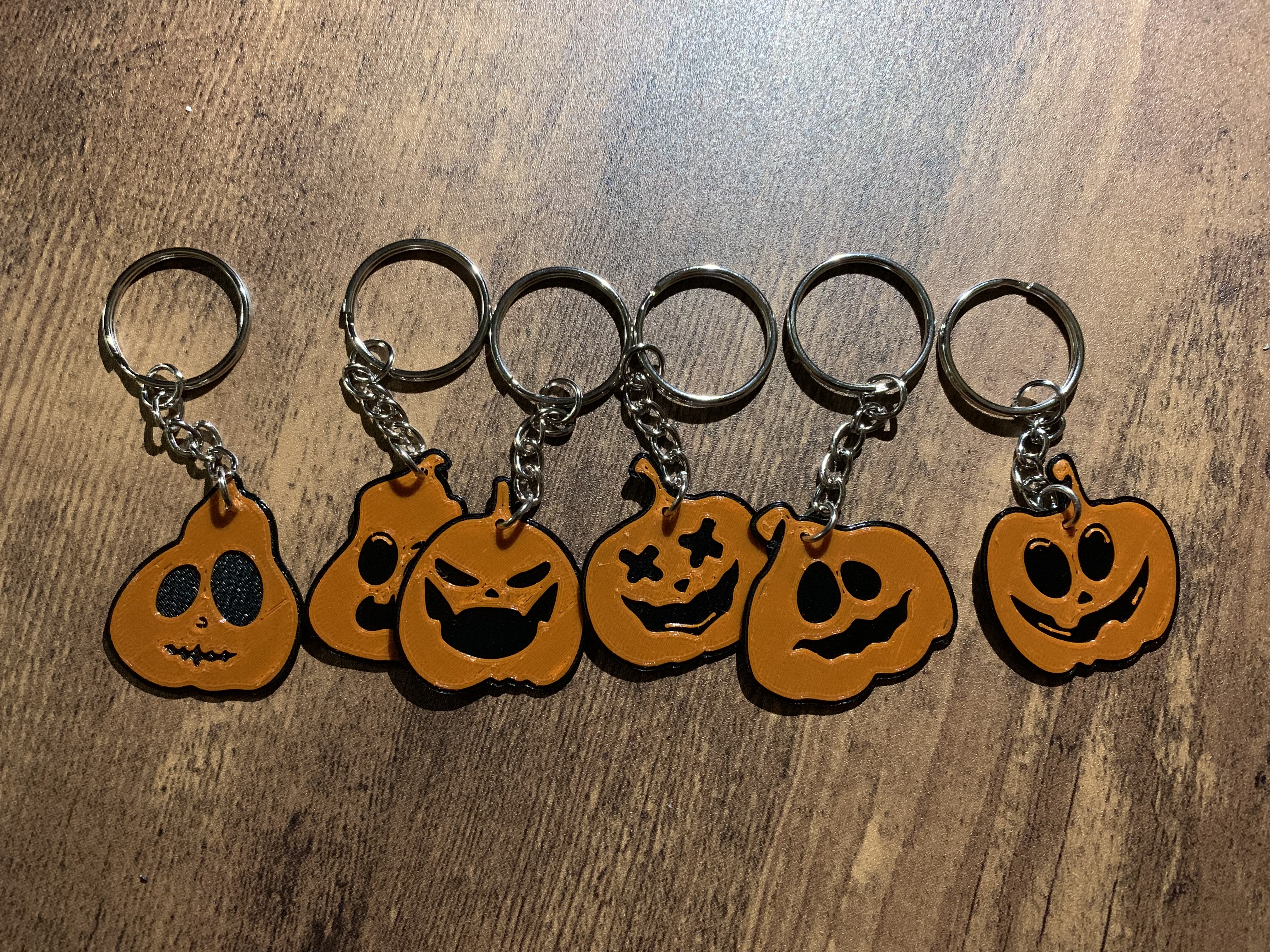 Pumpkin keychains
