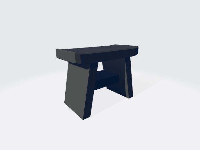 Miniature Onsen stool model