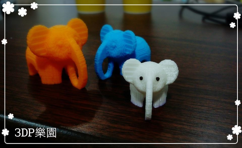 Voxel 3D Model ~Elephant ~