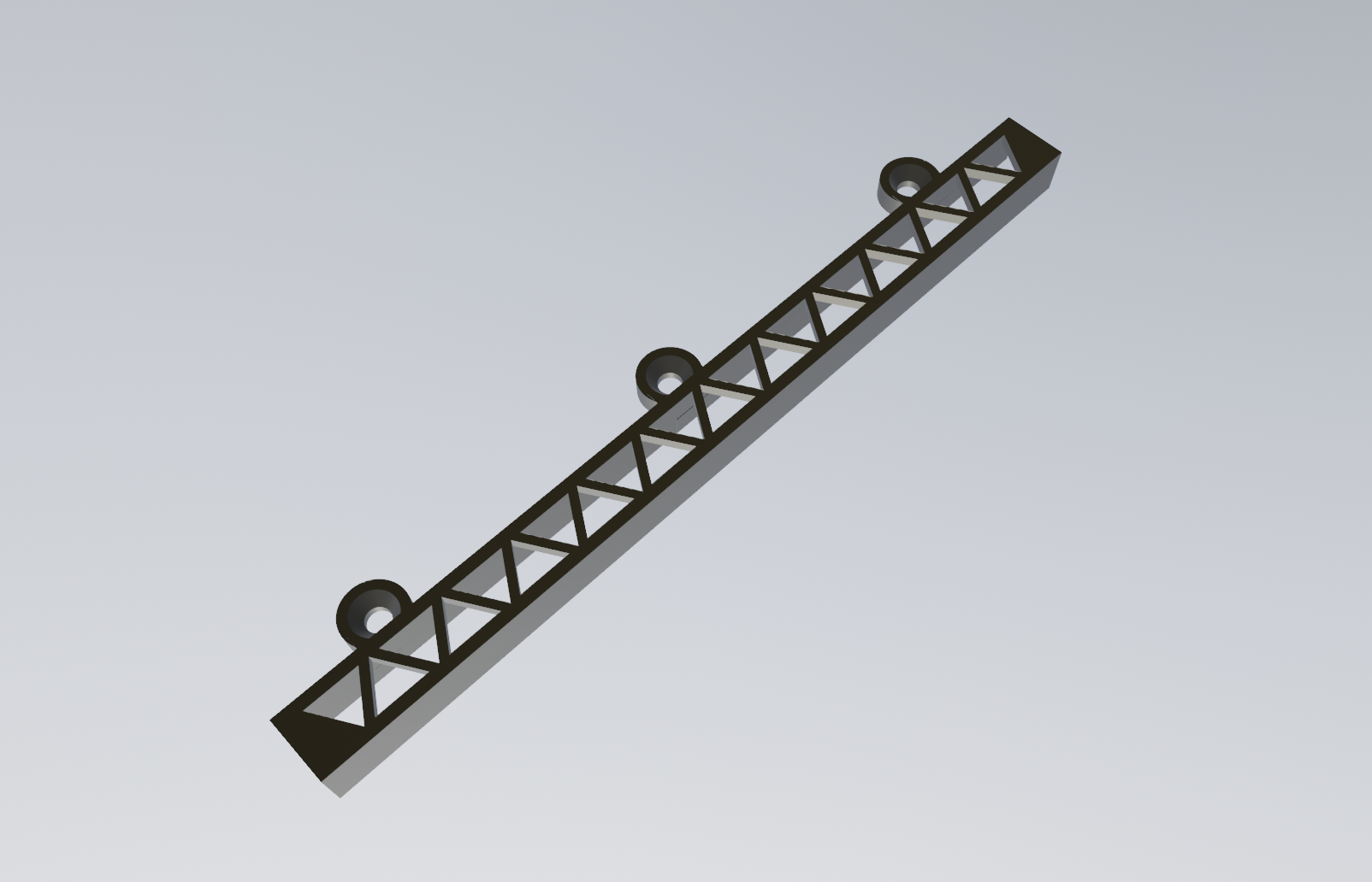 Simple Cable Management Channel with Mounting Holes