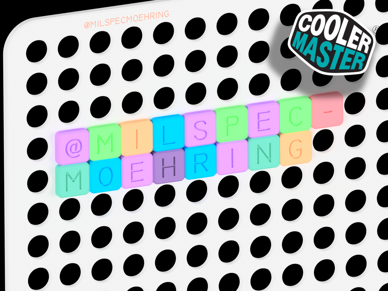 Coolermaster Qube Letters, Numbers and Symbols