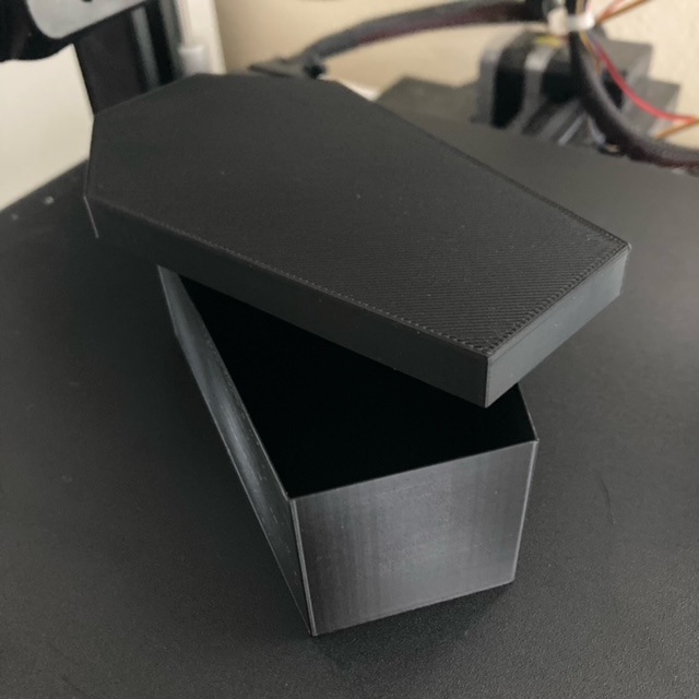 Vase Mode Coffin Box with Lid