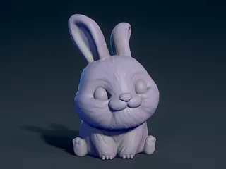 Cute Rabbit by David Kisel | Download free STL model | Printables.com