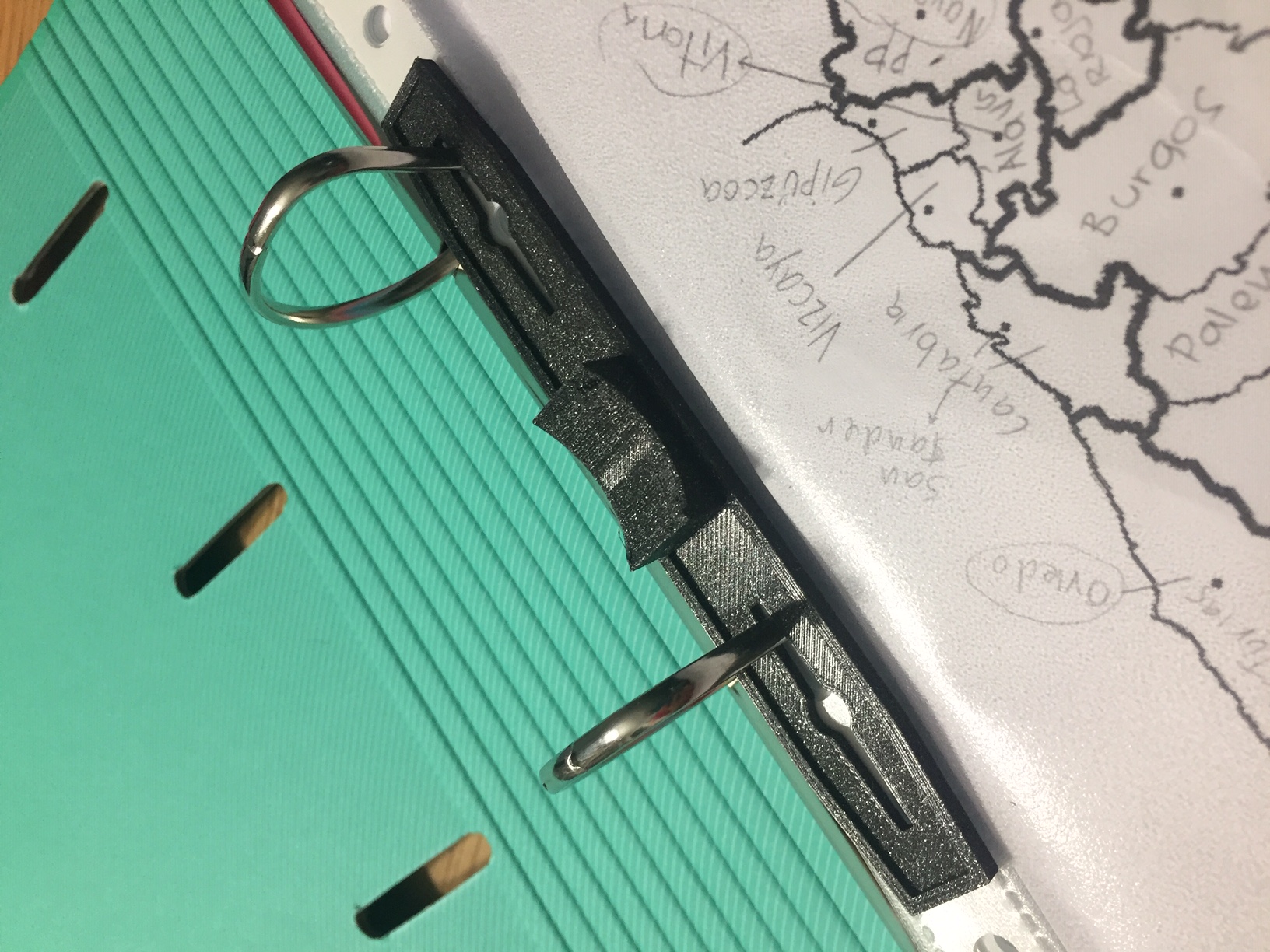 File holder fixation
