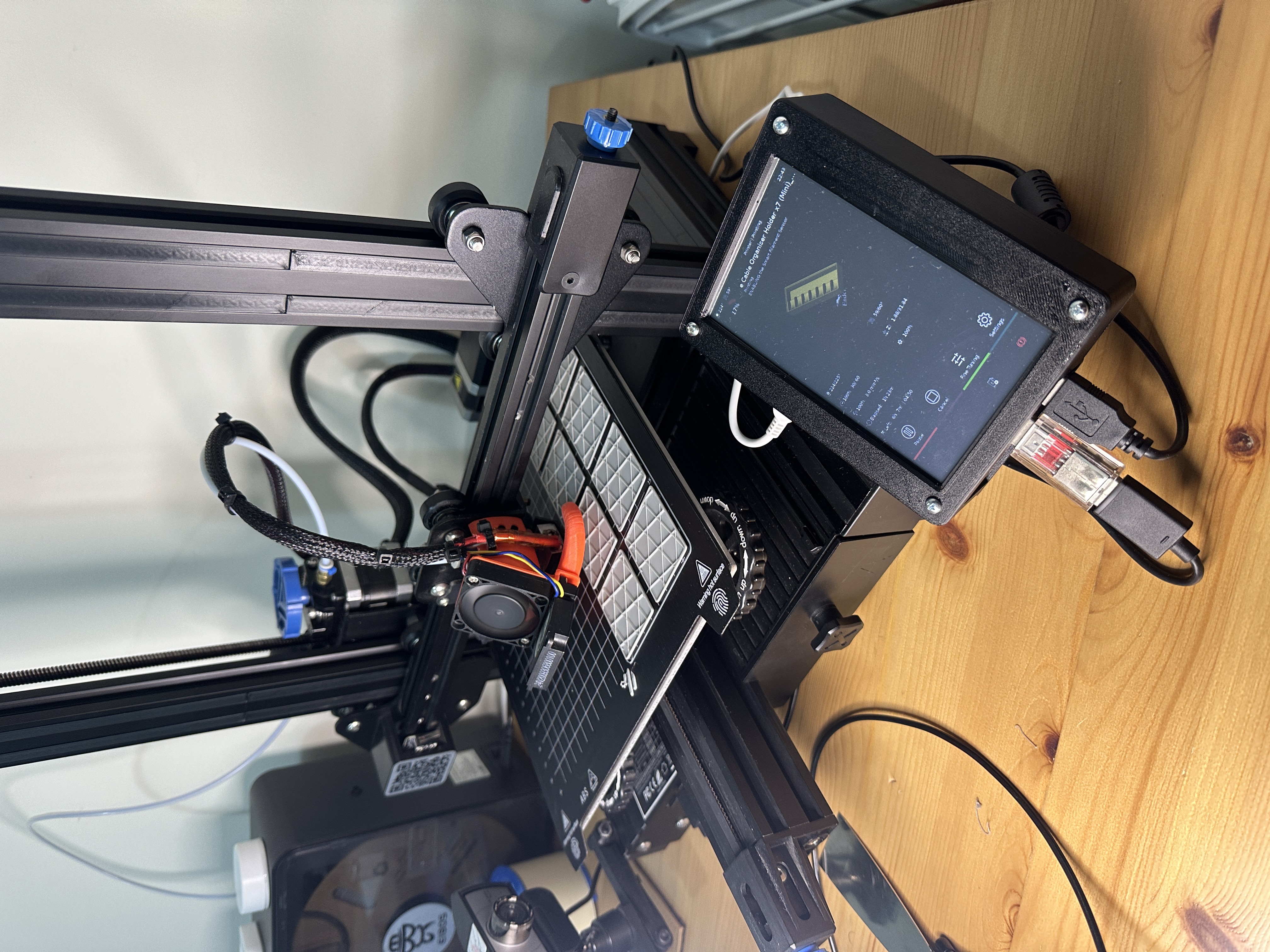 Raspberry Pi 3 + Waveshare 5-inch case Ender 3 Klipper Screen