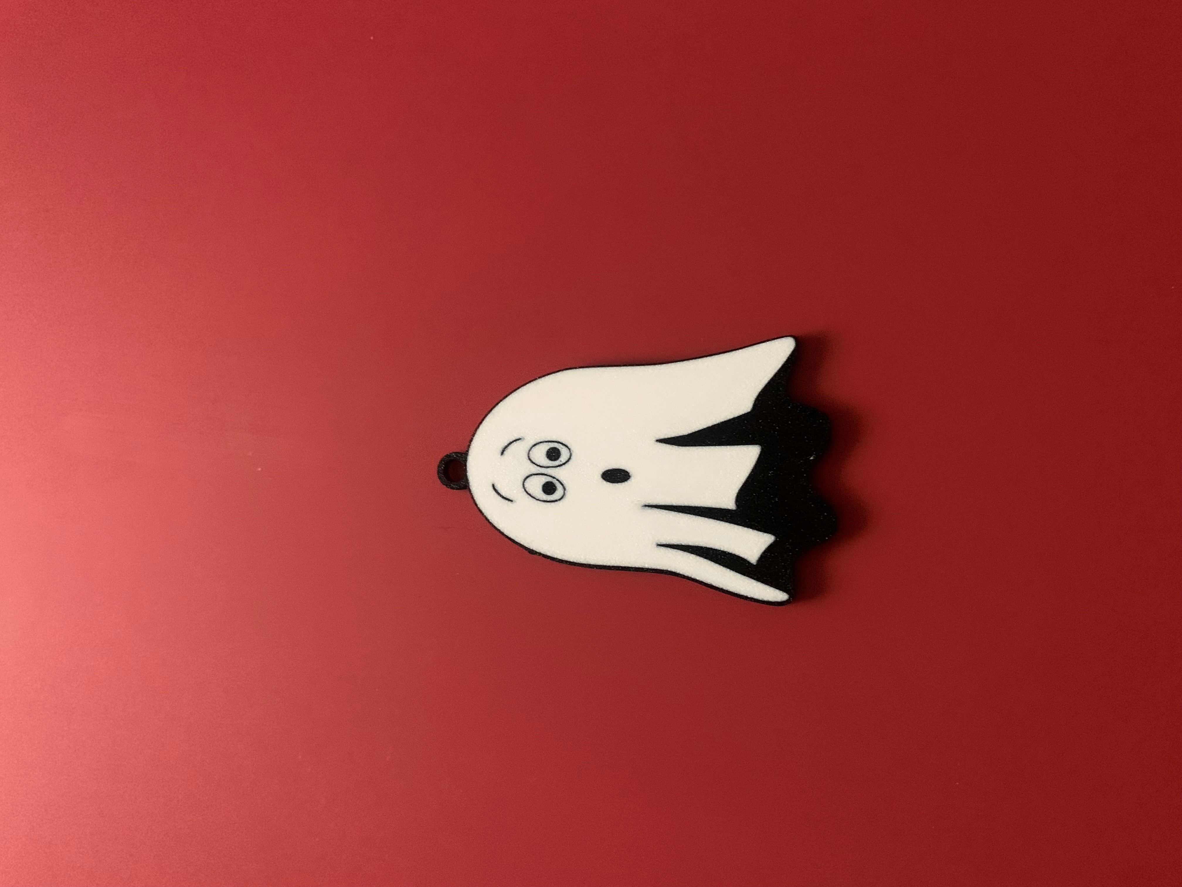 Scared Ghost Keychain