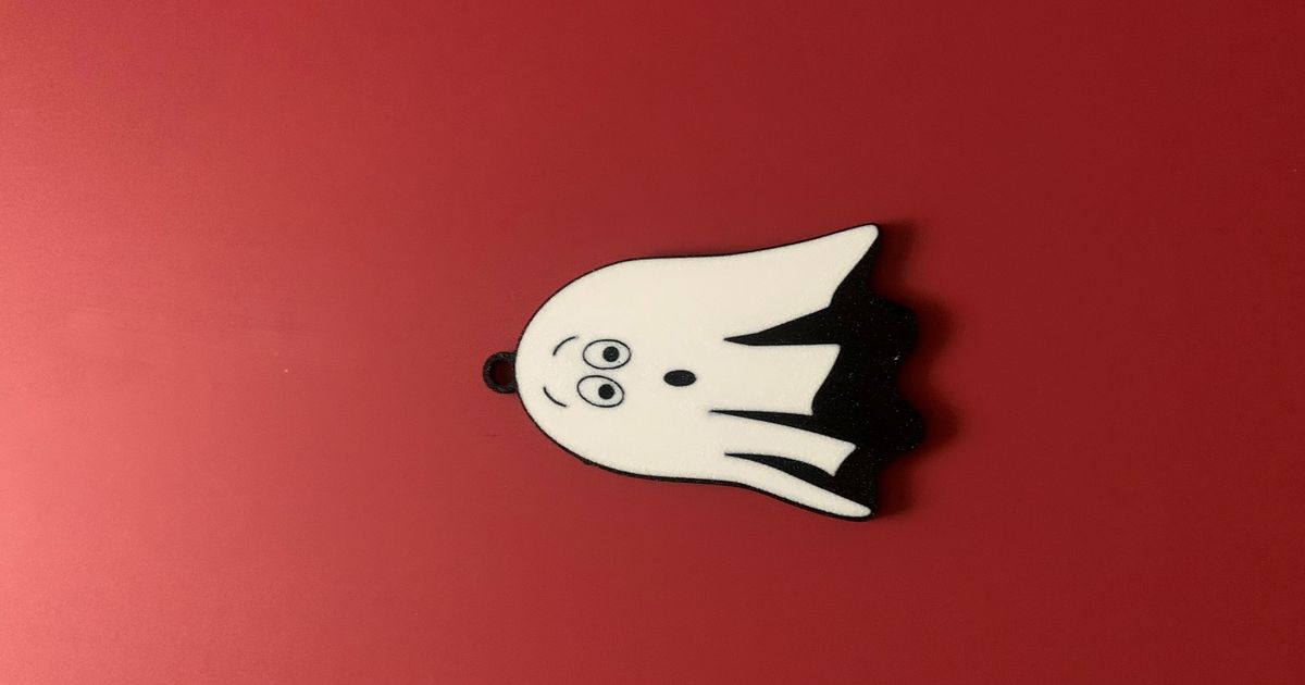Scared Ghost Keychain by lindnjoe | Download free STL model ...