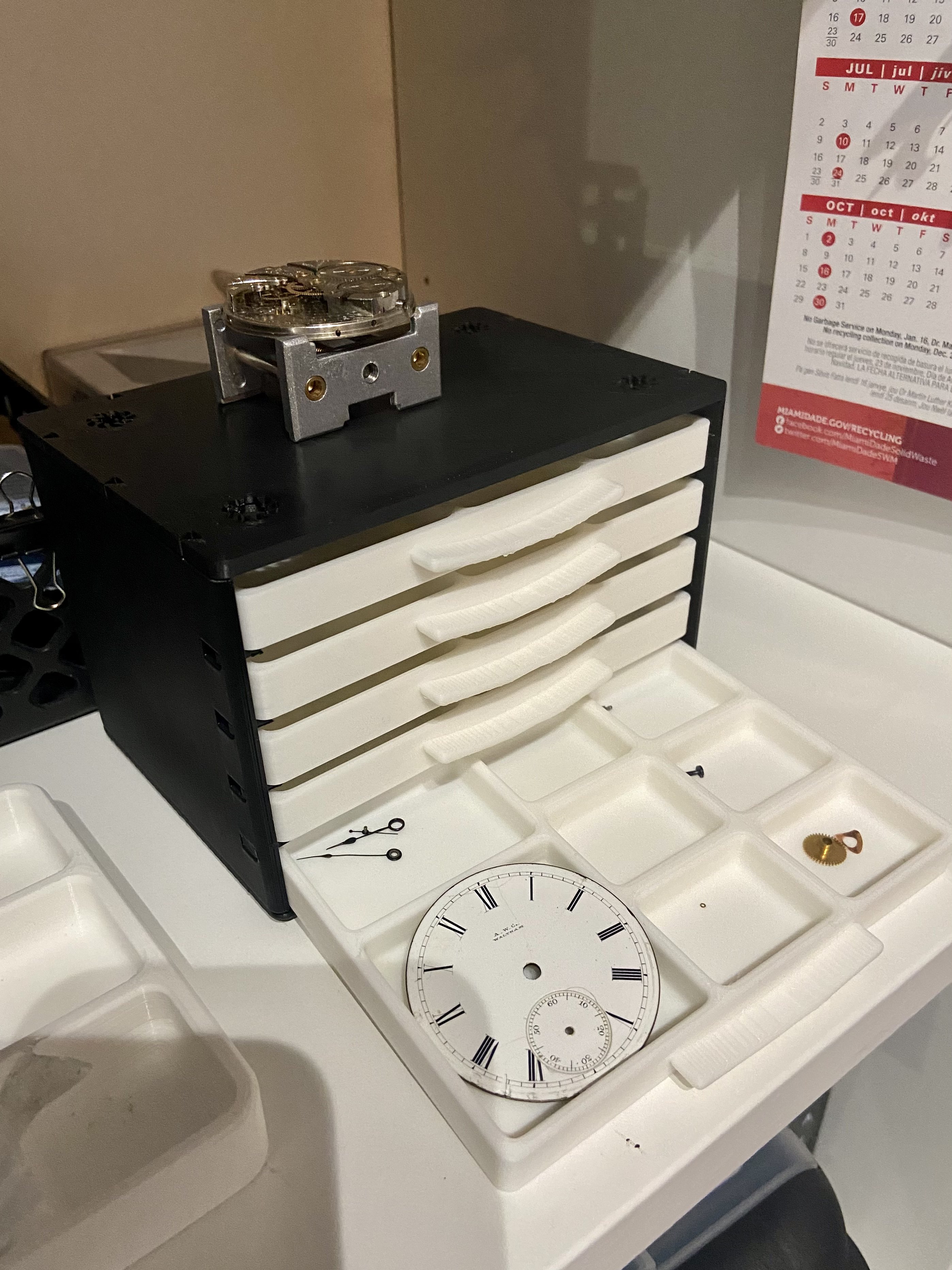 Small Parts Tray Cabinet Box