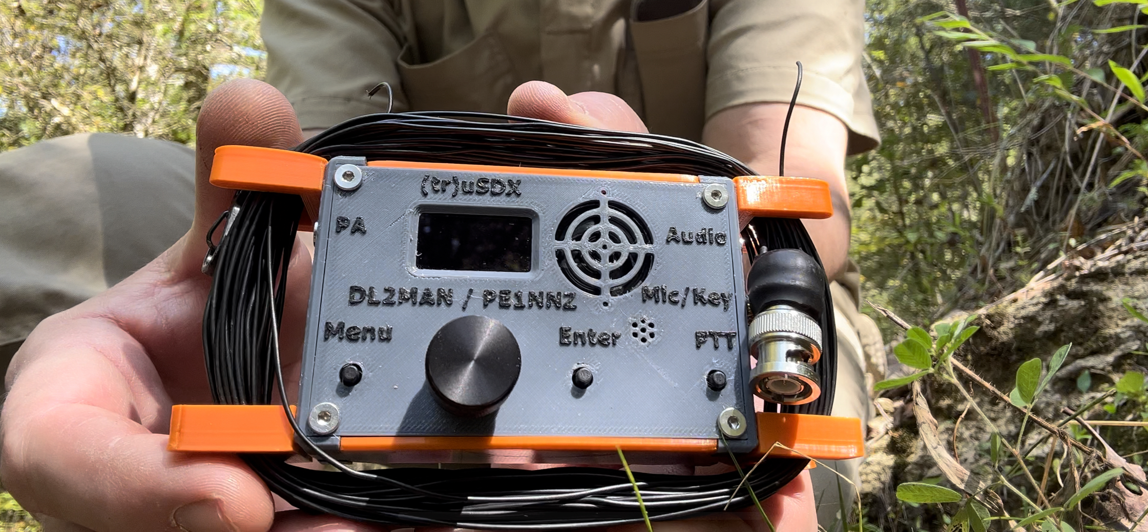 (tr)uSDX wire winder case upper and lower panels