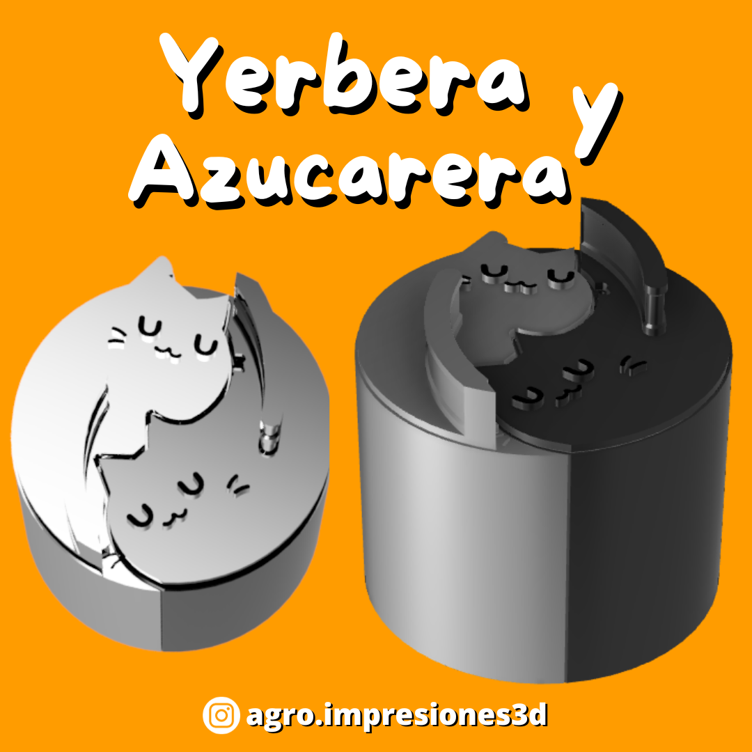 set matero ying yang gatos