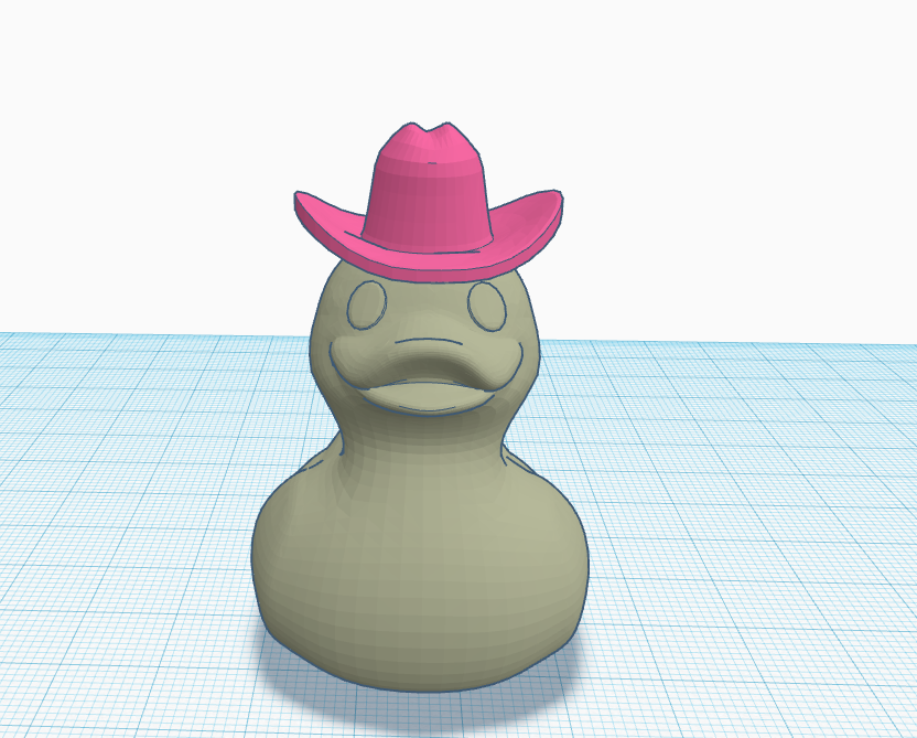 Rubber duck with cowboy hat