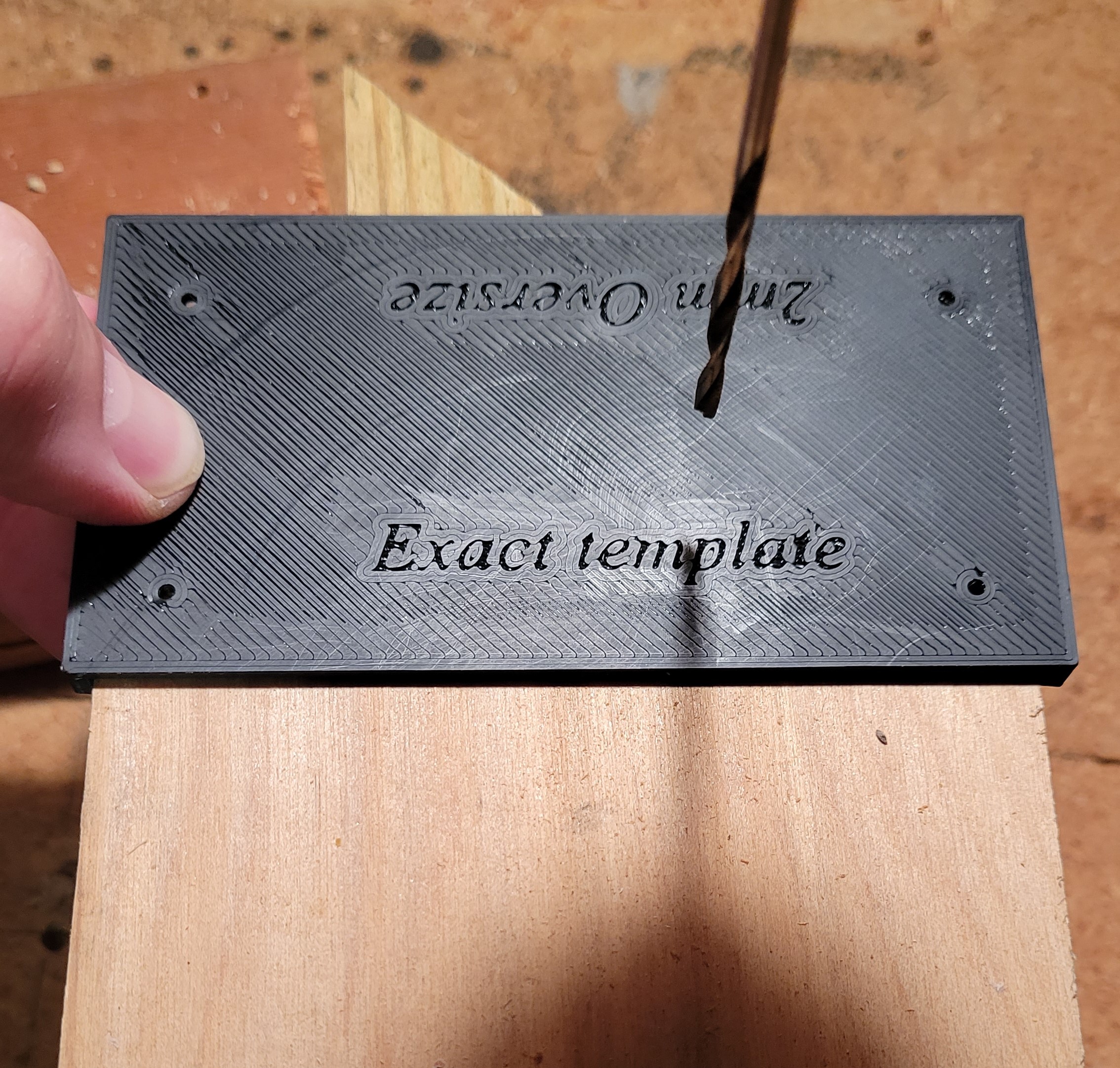 Plank drill template by thinksnow Download free STL model