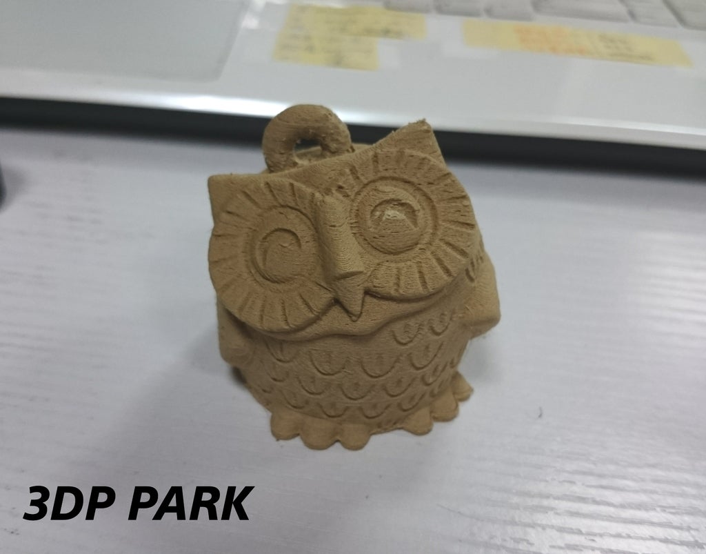 Smile owl fill ring (cork filaments)