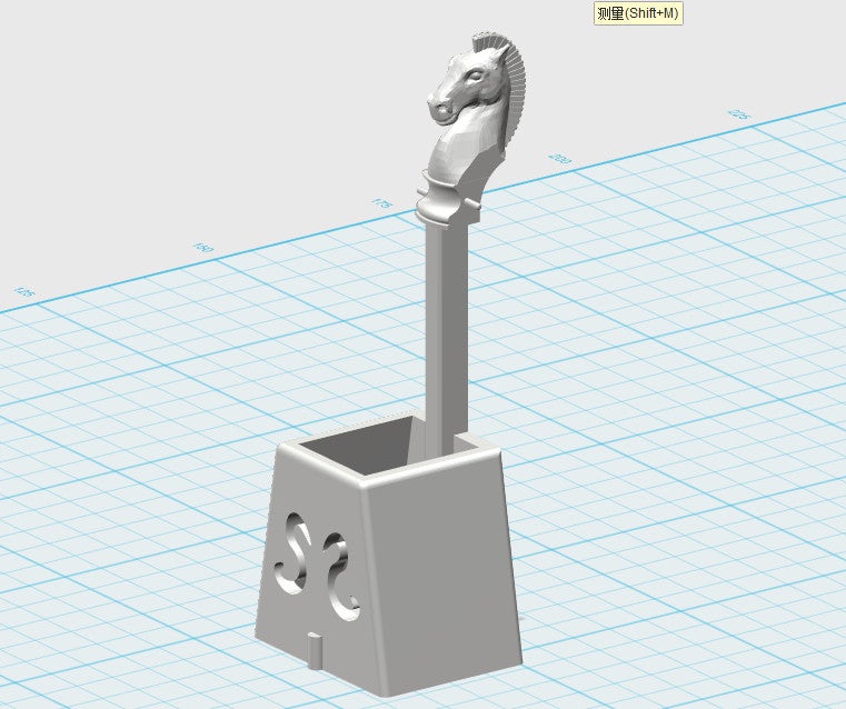 Miniatura 6 do modelo 3D Morin khuur flower pot (Horse head fiddle flower pot )馬頭琴花盆