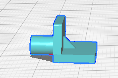 Small support for shelf
