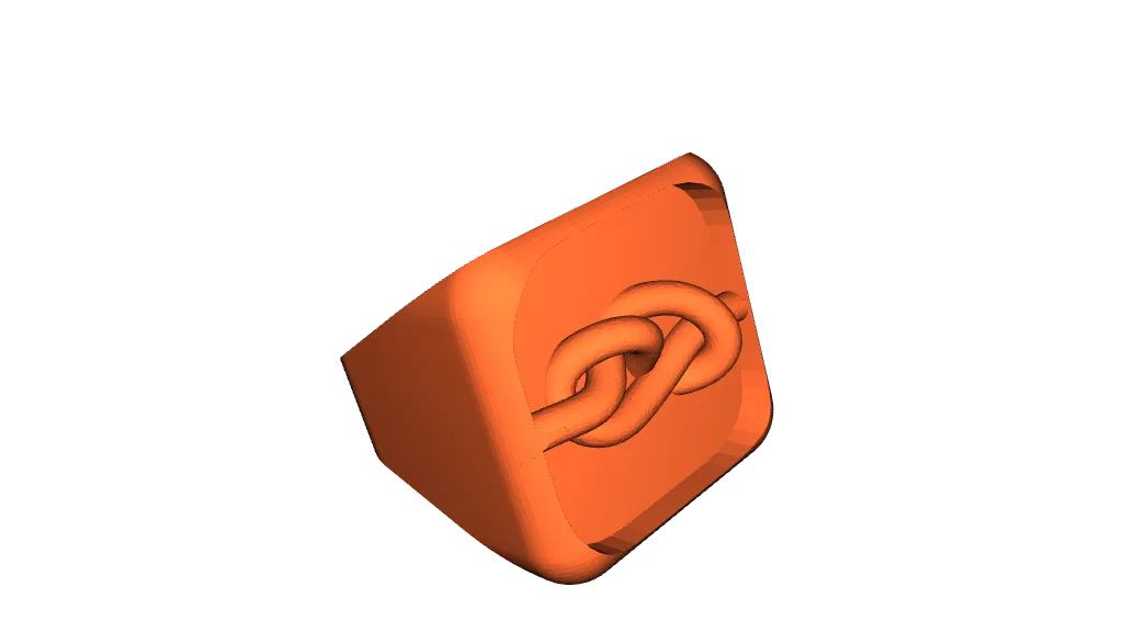 Eight Knot Scout woggle. Pasapañuelo o canuto con nudo Ocho by Baloo 3D, Download free STL model