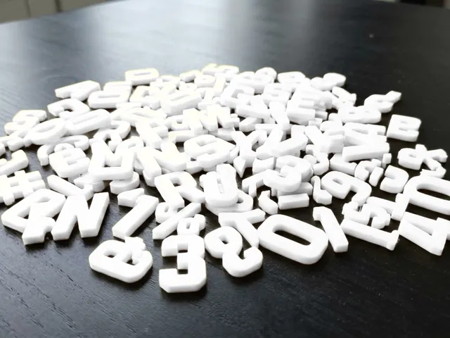 CARACTERE ALPHABET POLICE "ADUMU"   -   LETTRE/CHIFFRE/SYMBOLE
