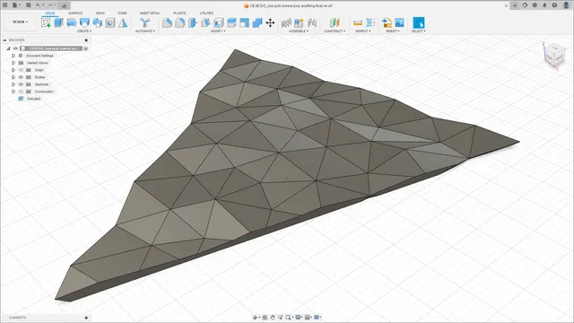 low poly surface