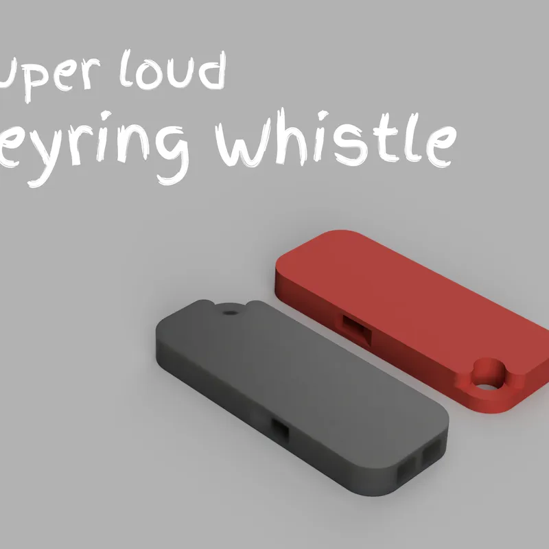 Keyring whistle super loud by Prntmkr Download free STL model