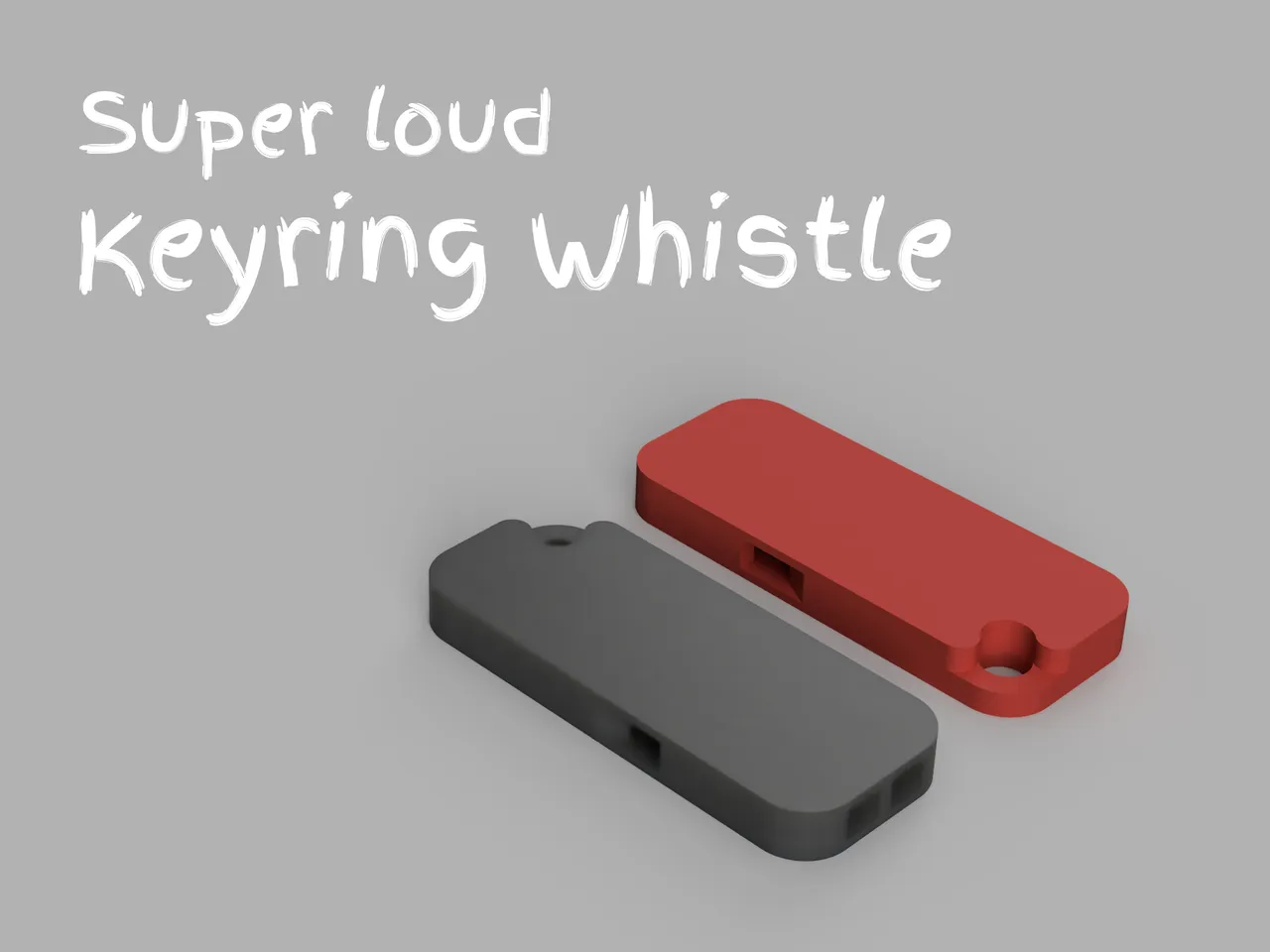 Keyring whistle super loud by Prntmkr Download free STL model
