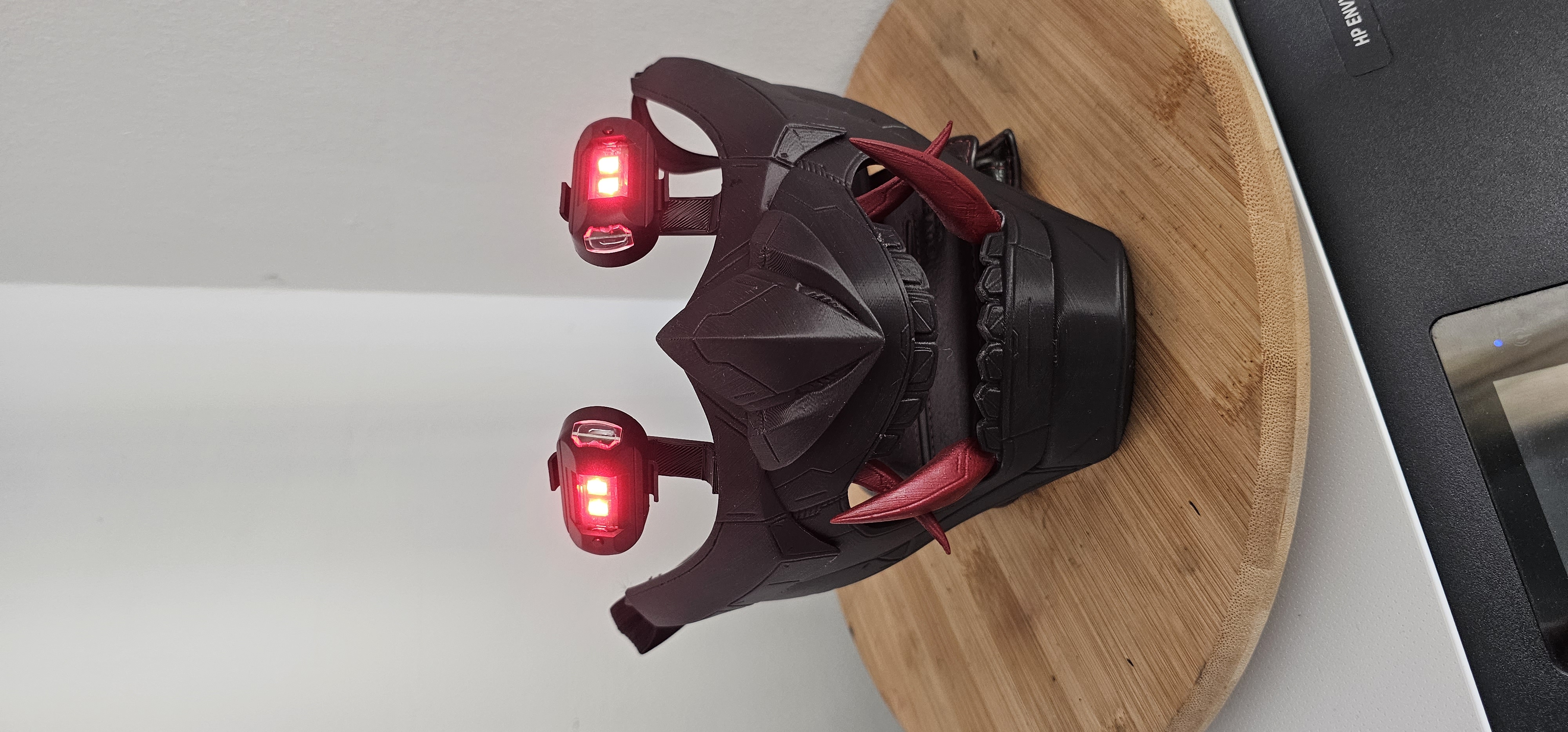 Oni Cyberpunk LED mask 3D model thumbnail