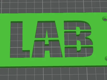 targa per laboratorio