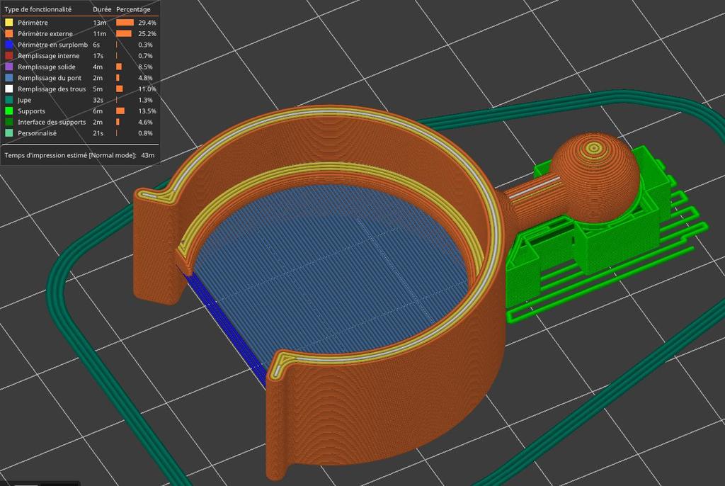 Miniatura 4 do modelo 3D Boucle Support Microscope Numérique / Buckle for digital microscope