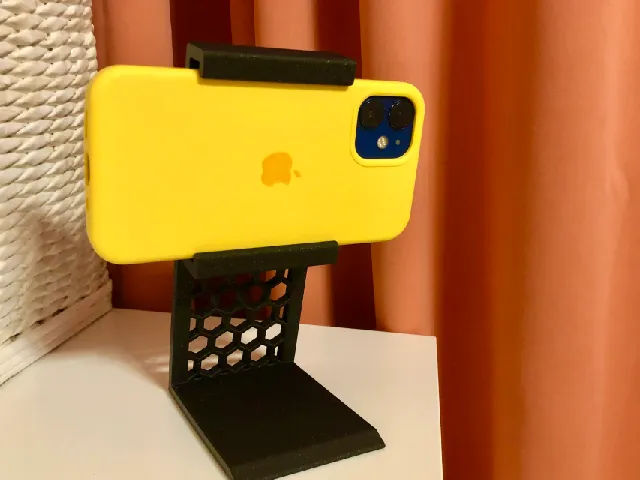 Horizontal Phone Stand – Honeycomb Design for Camera & Monitoring Use