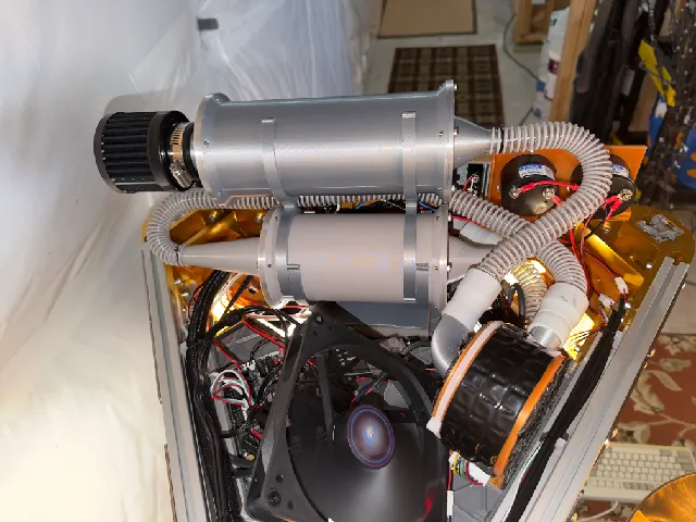CPAP muffler/silencer system