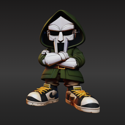 MF DOOM #3dmodel#mfdoom#hiphoplegend - action figure 3d printable .obj