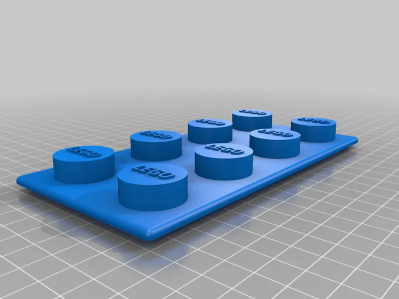 LEGO Storage Box Medium with Lid, Blue 