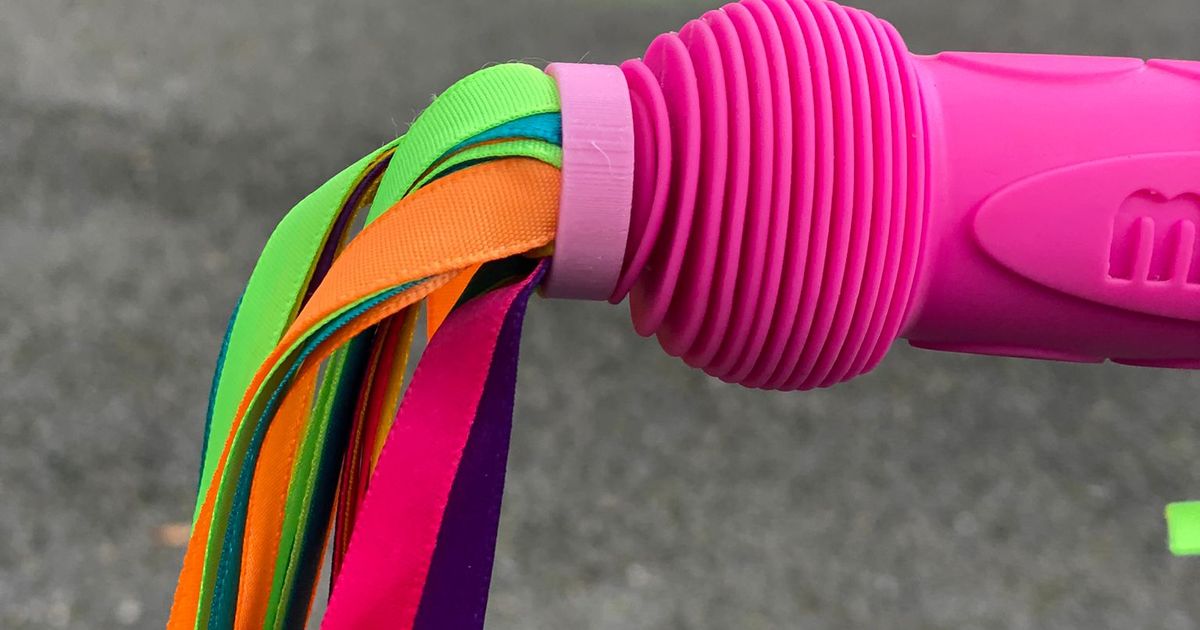 Micro Scooter | Neon Rainbow Streamers