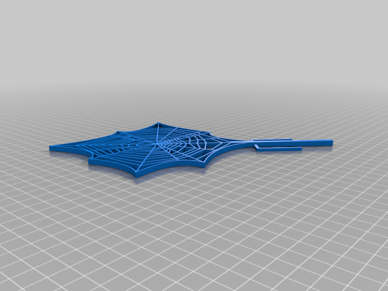 Miniatura 2 do modelo 3D Simple Spider Web Trellis