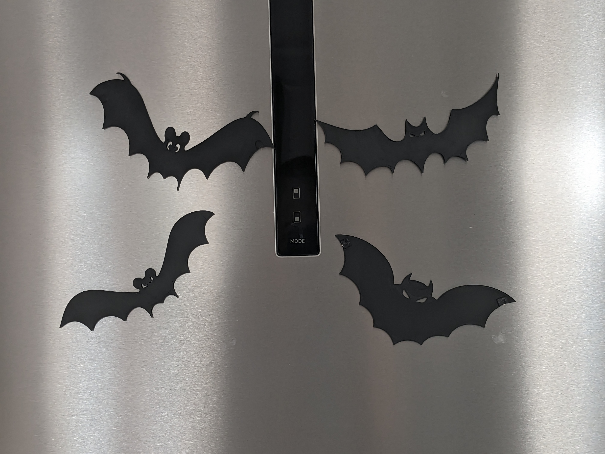 Halloween bat fridge magnet